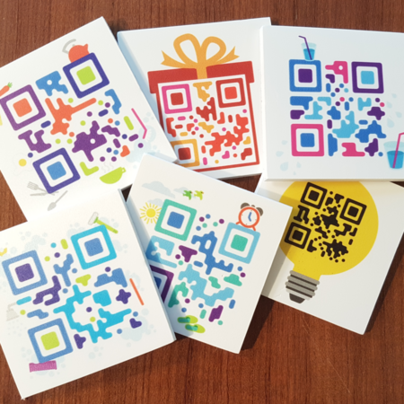 Dagritme austisme QR-Code Stickers